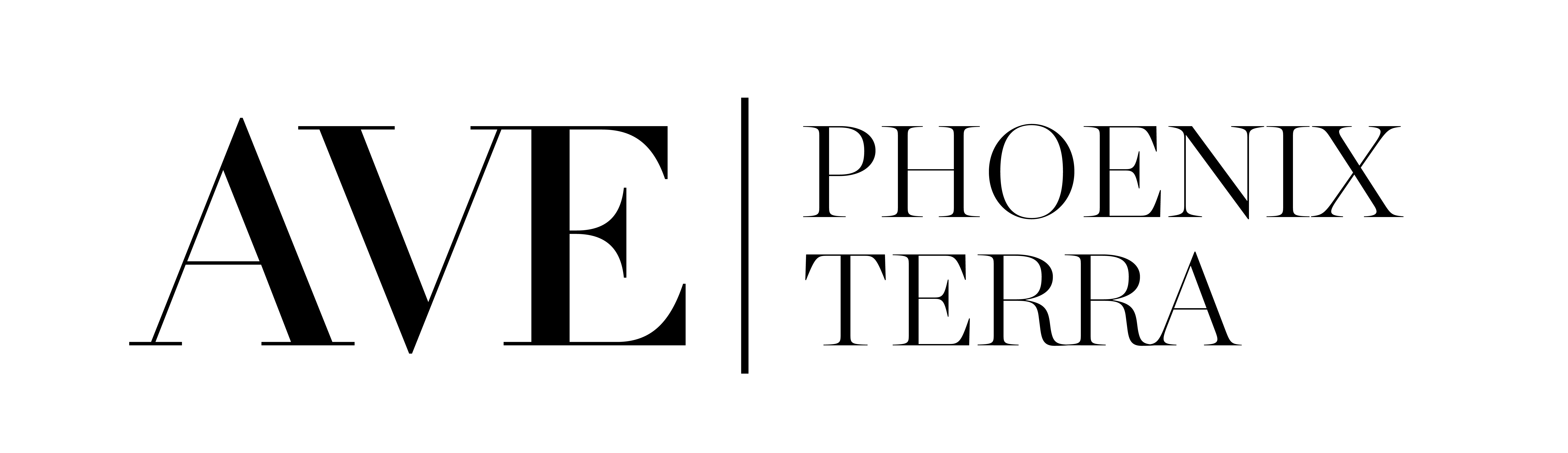 A green sign with the words AVE PHOENIX TERRA.